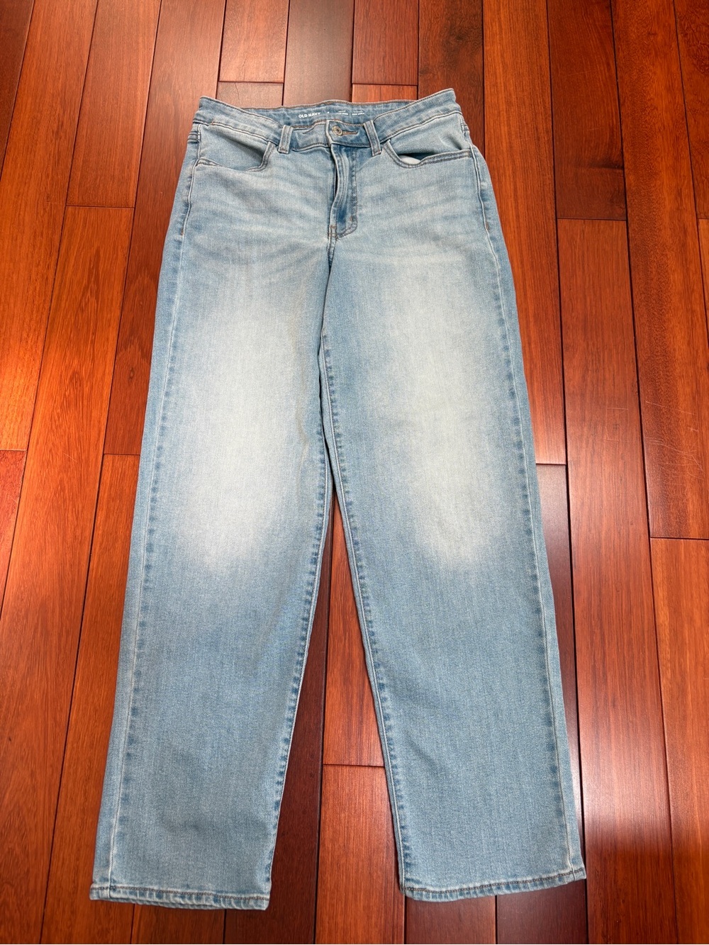 Old Navy Light Blue High-Rise Straight Leg Jeans